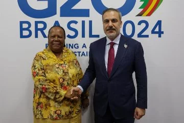 Dışişleri Bakanı Fidan, Güney Afrika İşbirliği Bakanı Naledi Pandor ile görüştü