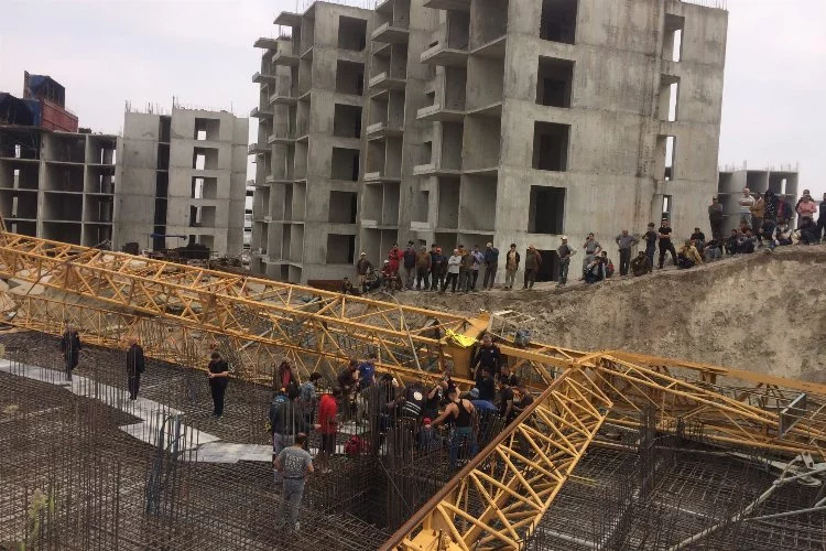 Bursa'da inşaat şantiyesinde kaza! 1 yaralı